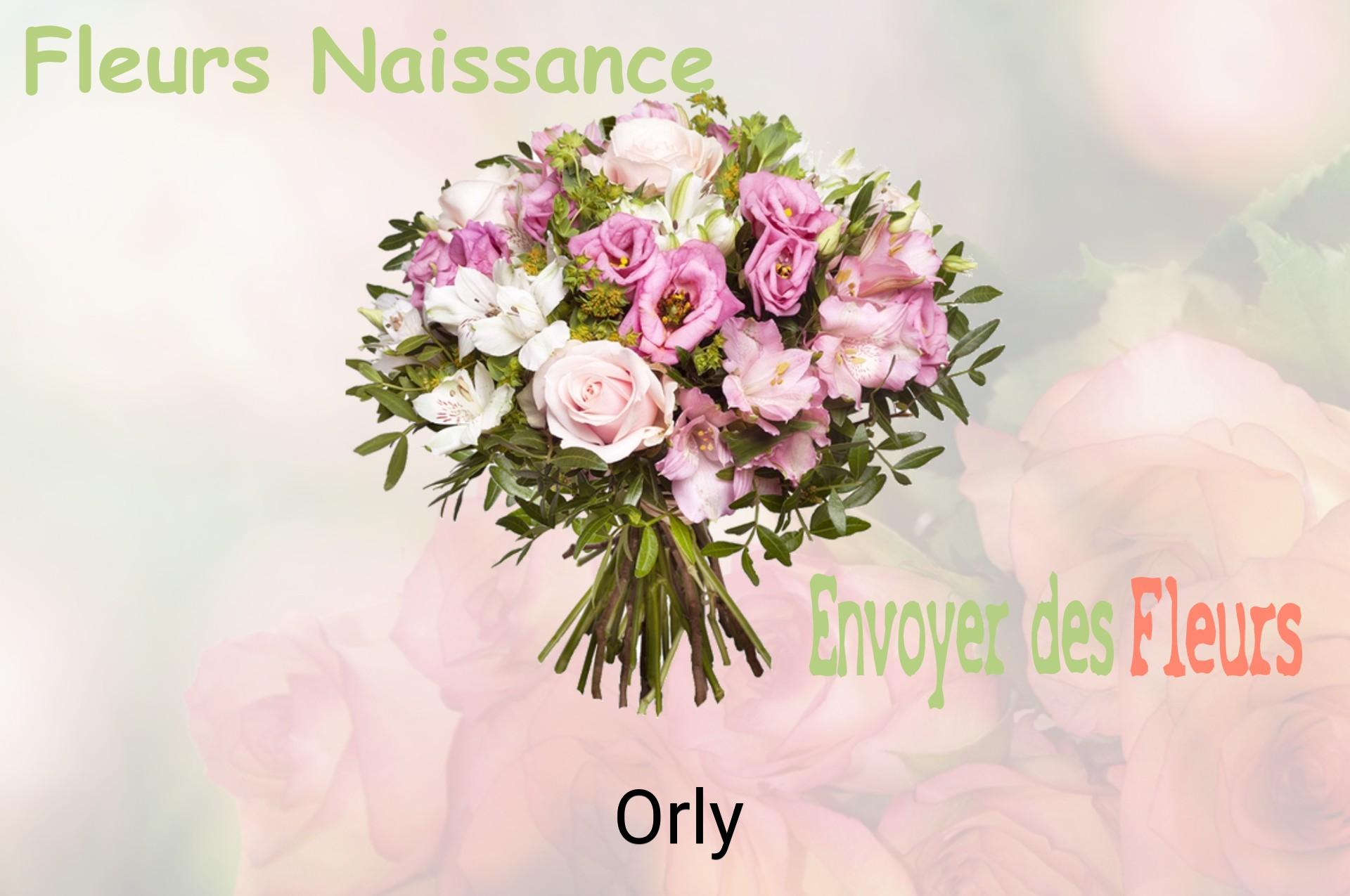 Bouquet de fleurs de naissance livré à Orly
